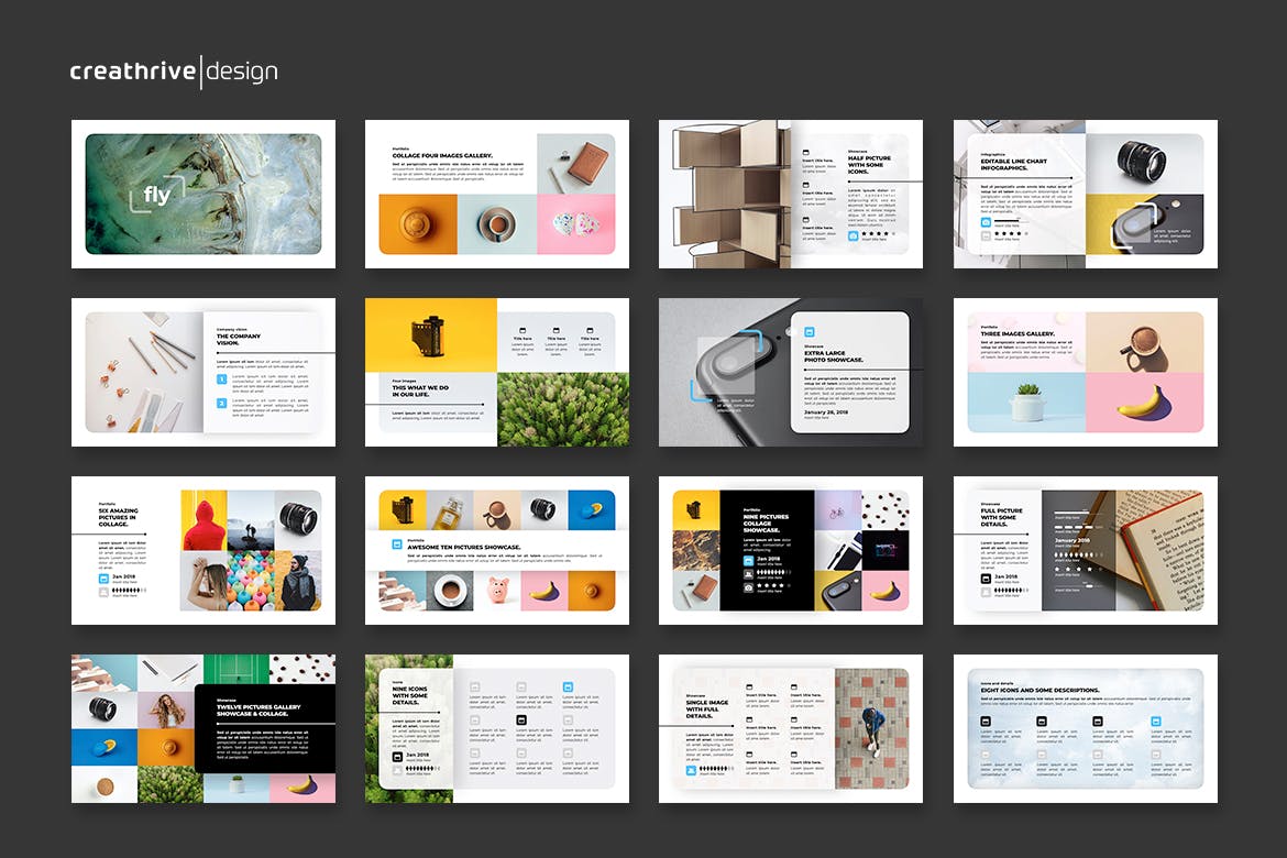 时尚海报级别PPT模板（PPTX）