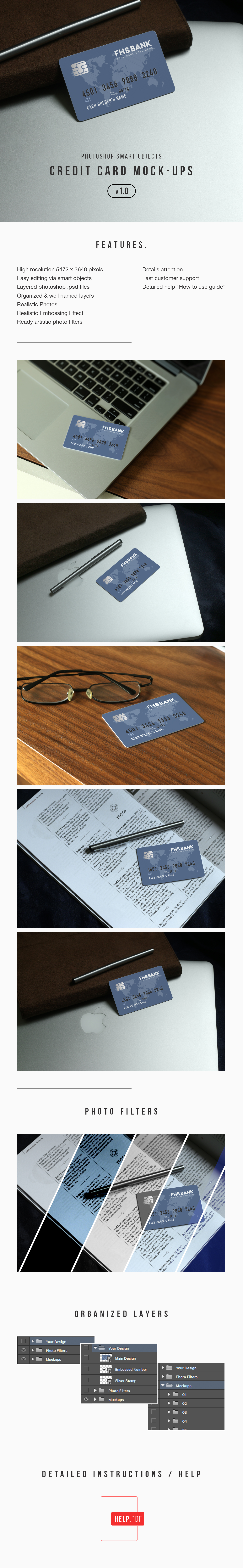 信用卡银行卡外观设计样机 Credit Card Mockups