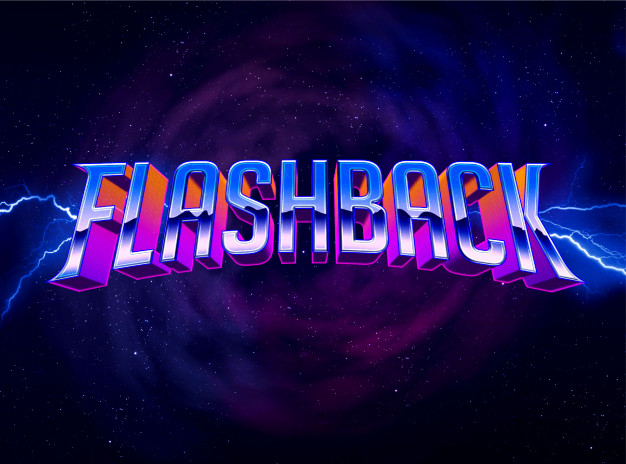 80年代的文字效果图层样式