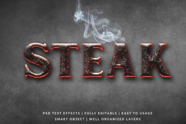 3D高温炭火效果文字样式图层样式素材