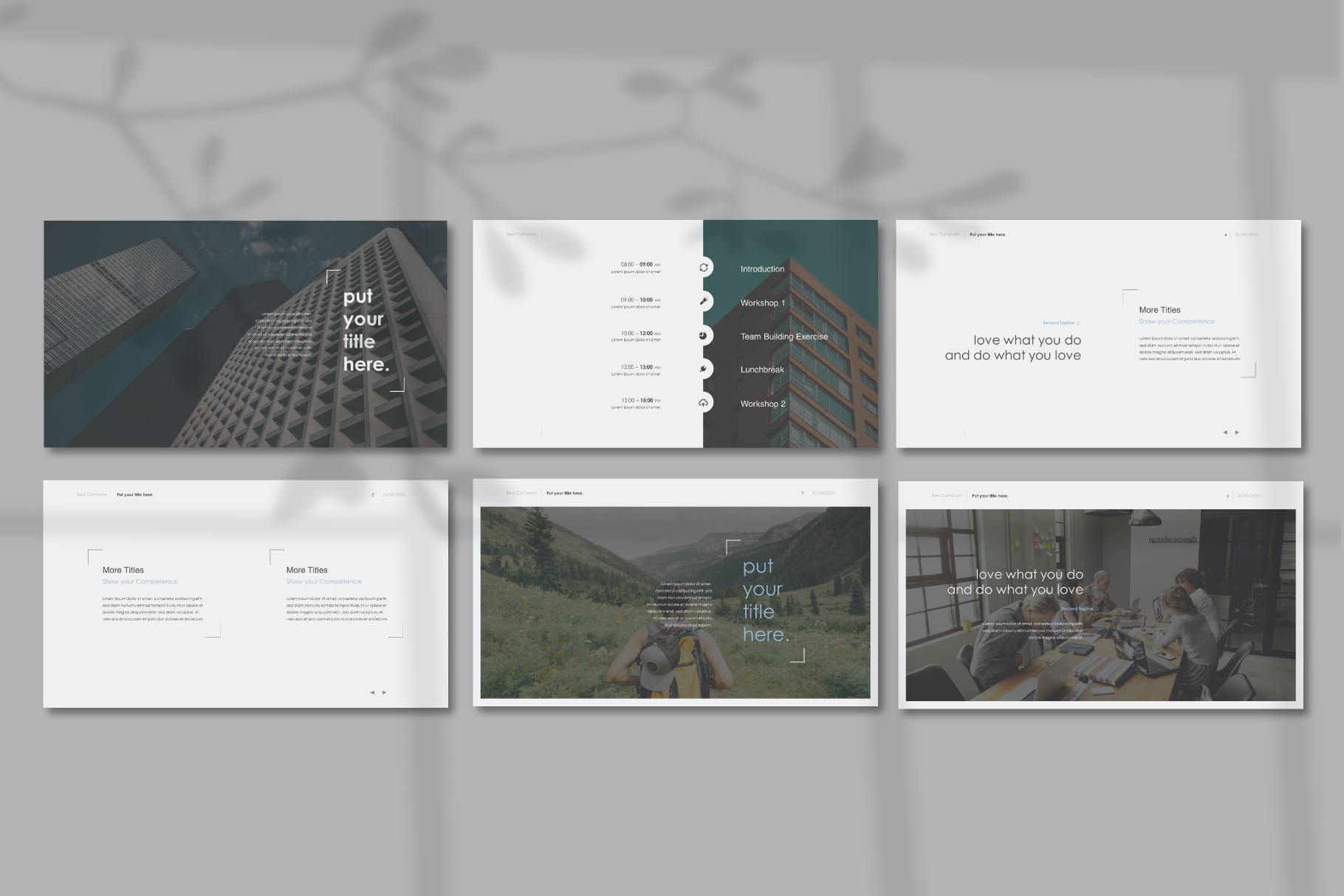 现代简洁和永恒的PPT模板（PPTX）