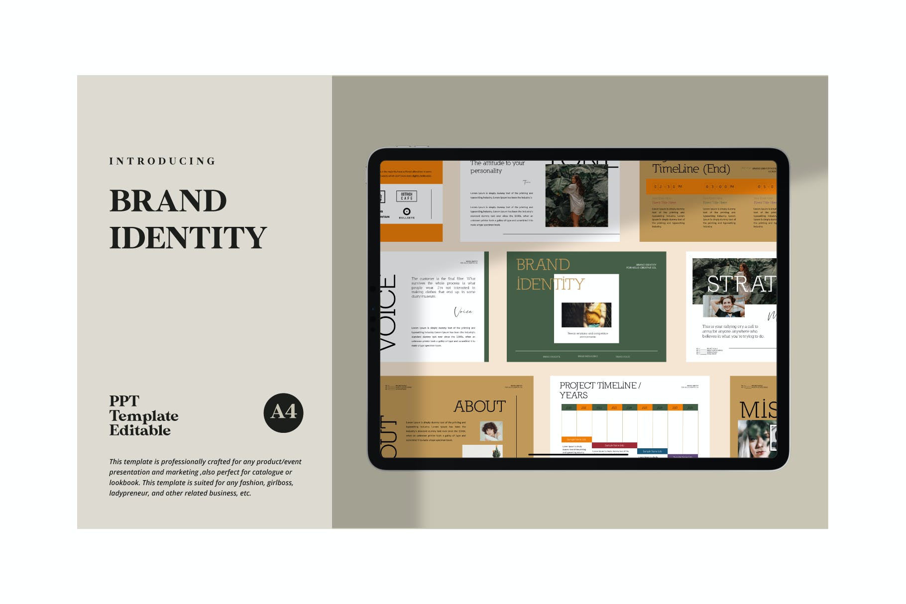 品牌标识PPT模板（PPTX）