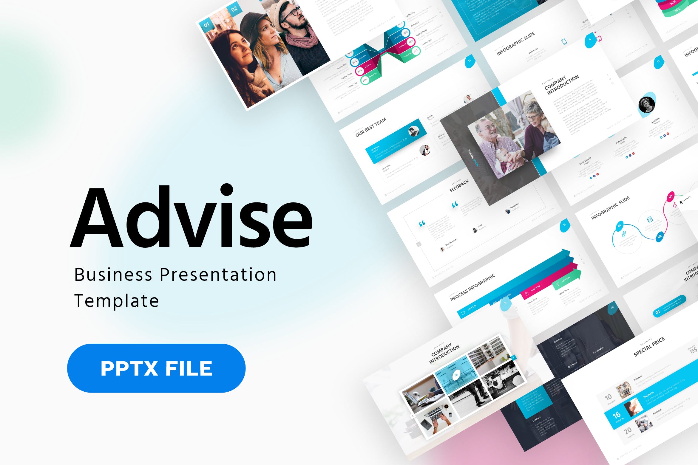 业务建议PPT模板下载（PPTX）