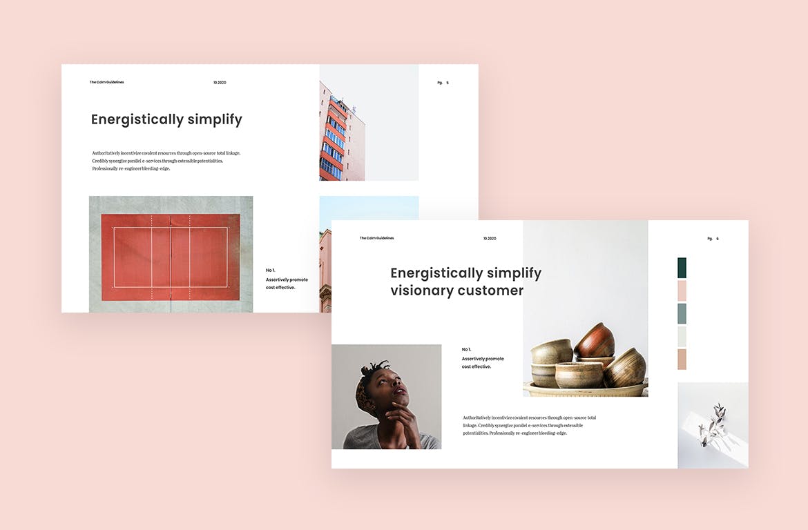 干净和现代的powerpoint演示模板（PPTX）