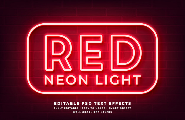 3D文字风格的霓虹灯效果模型