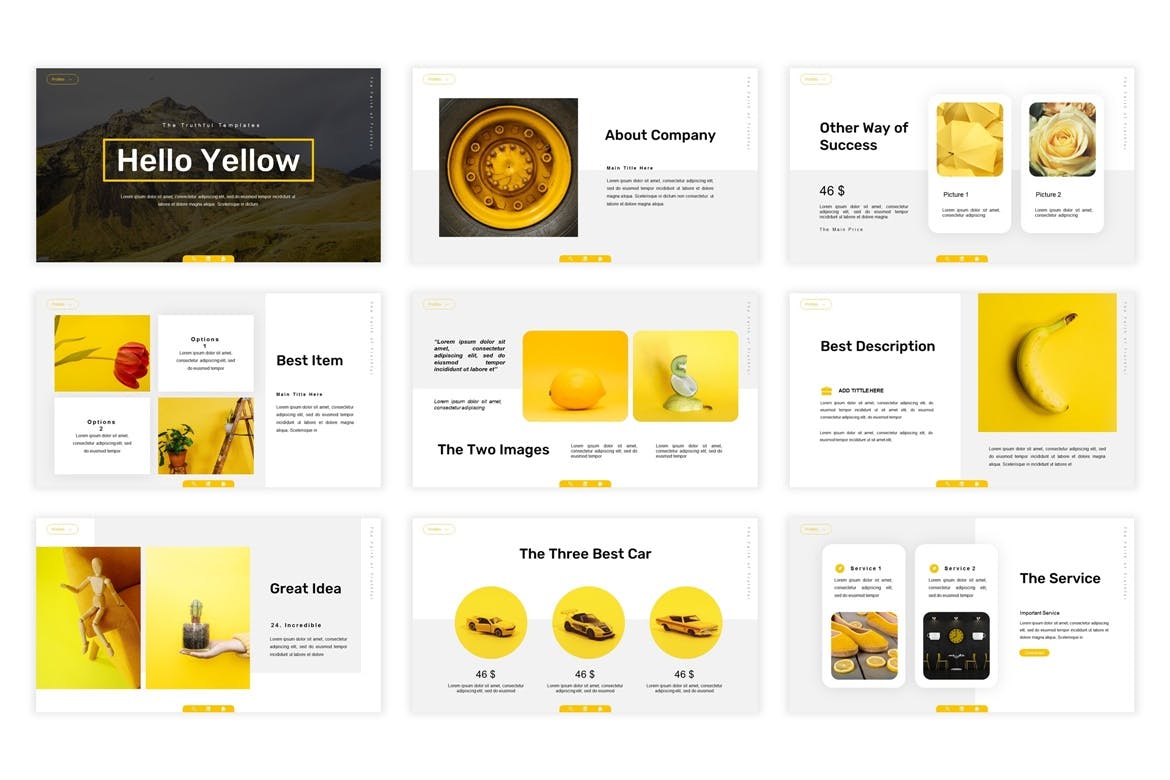 时尚的细致排版的PPT模板下载（PPTX）