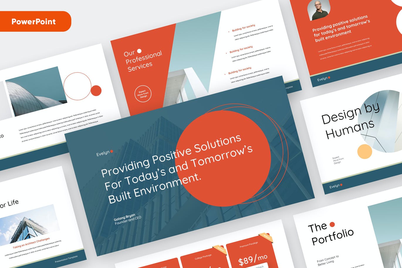 时尚高端简约房地产提案报告powerpoint幻灯片演示模板（pptx）