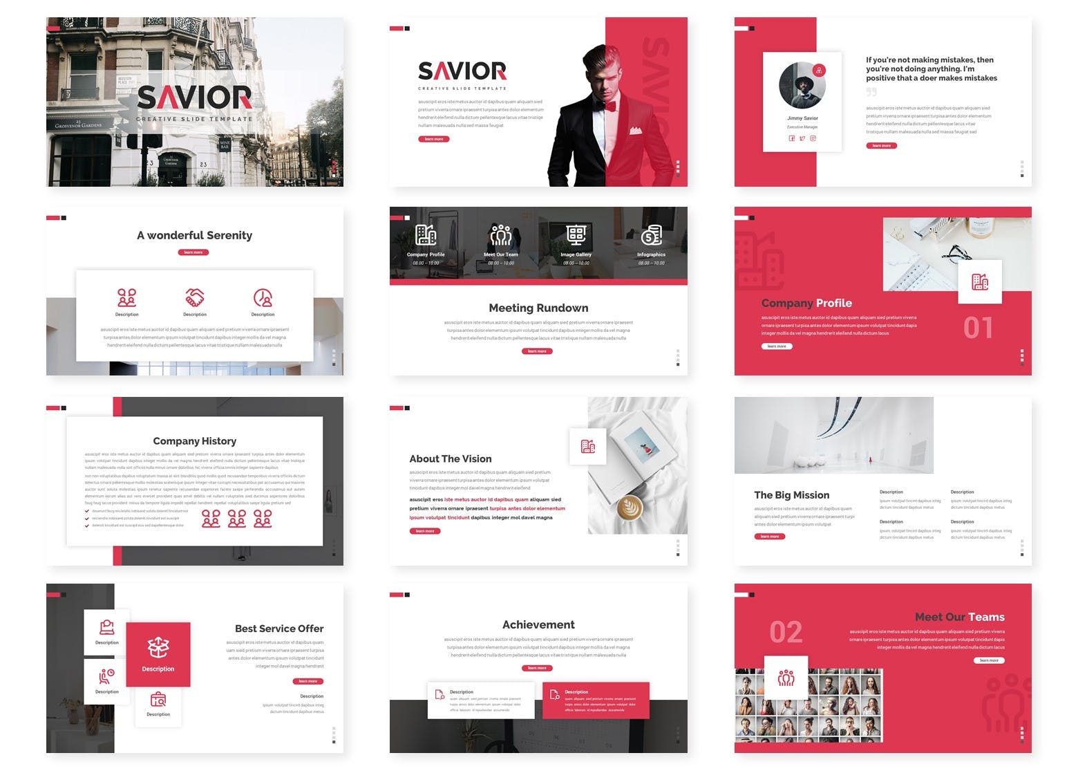 极简主义杂志风格PPT模板（PPTX）