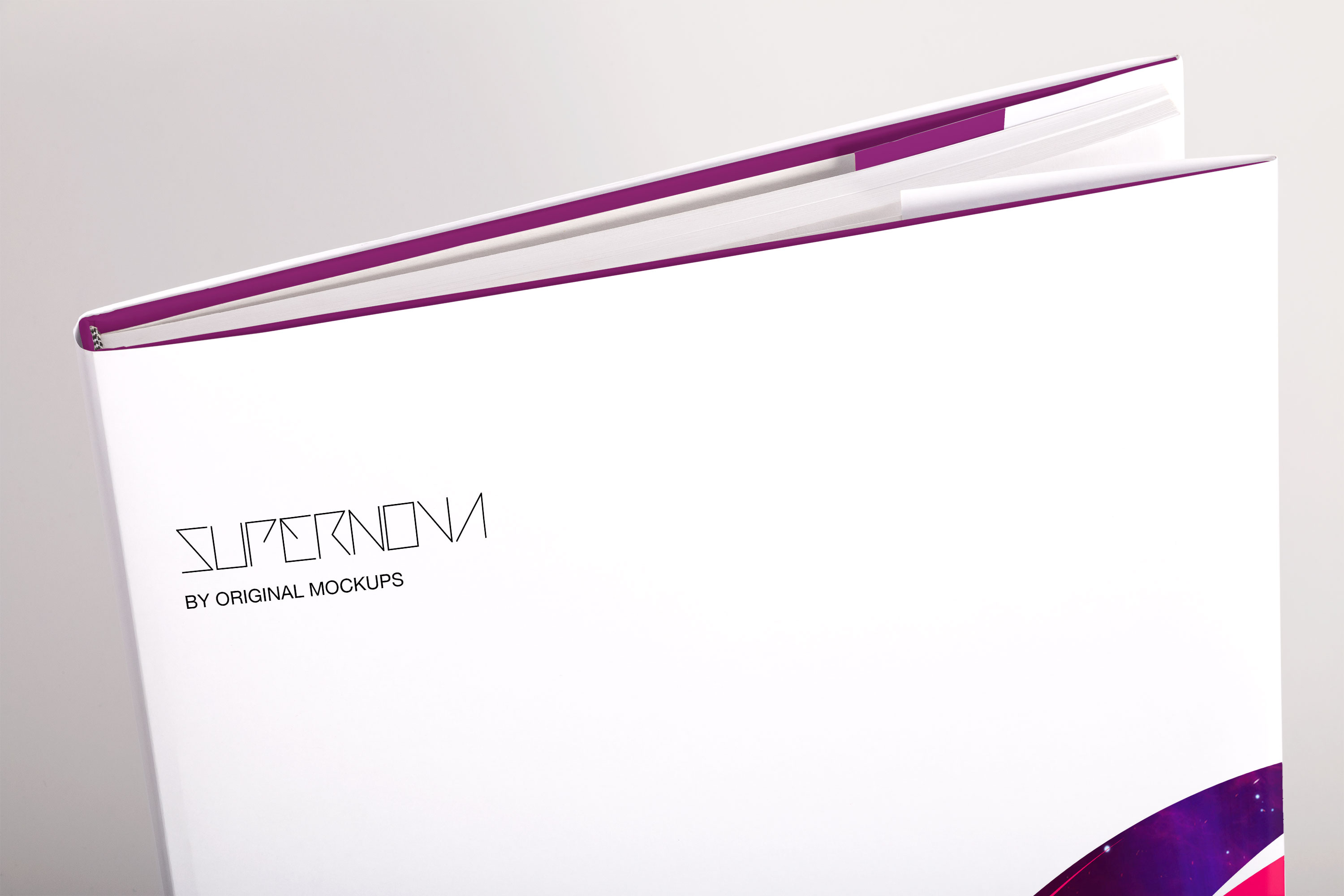 精装大方格图书设计局部特写预览PSD样机01 Hardcover Large Square Book PSD Mockup 01