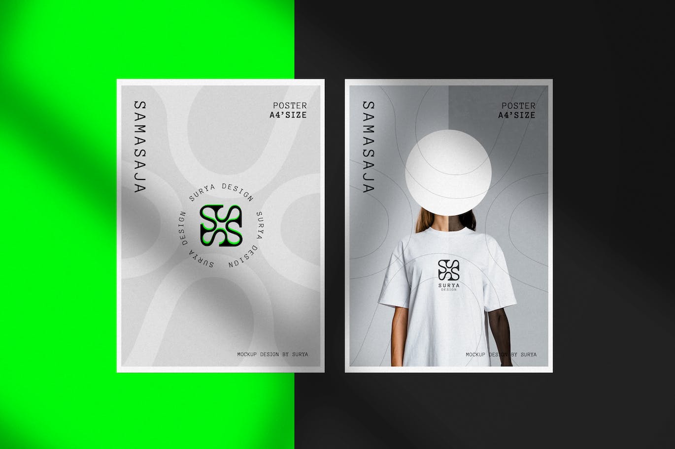 A4艺术海报展示样机 A4 Art Poster Mockup