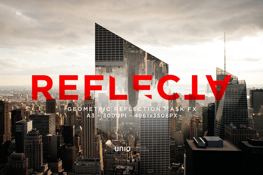 现代独特的几何反射形状照片效果合集