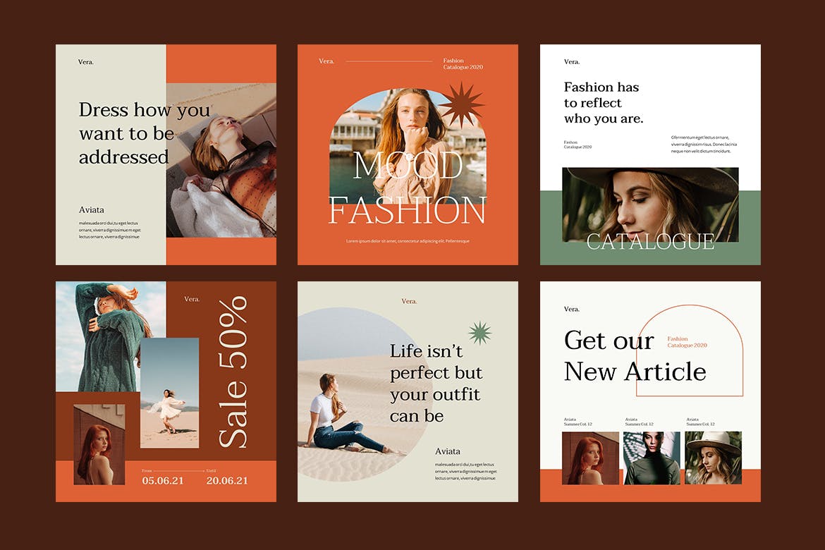 竖版手机社交广告PPT模板