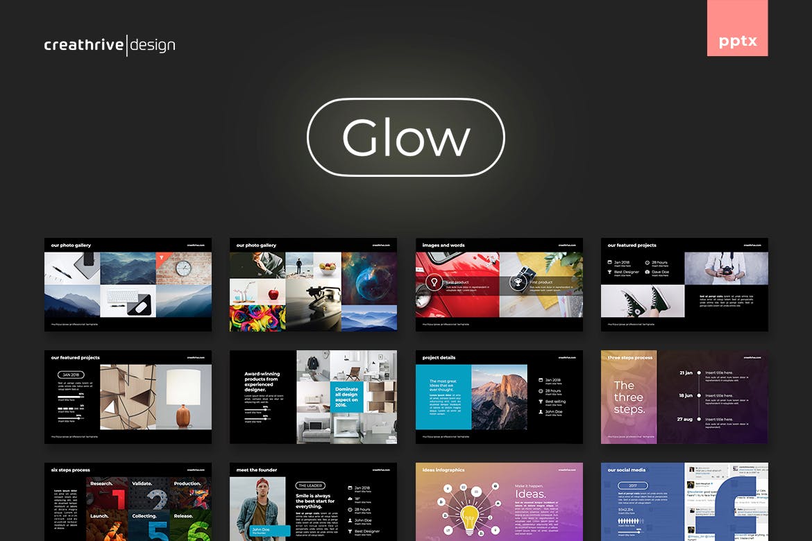 时尚高端SWOT分析powerpoint幻灯片演示模板（pptx）