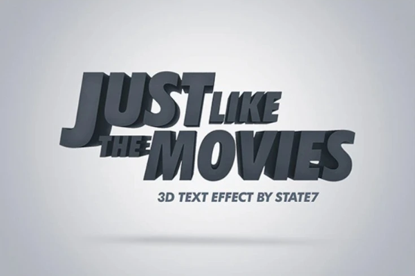 3D文字效果图层样式下载