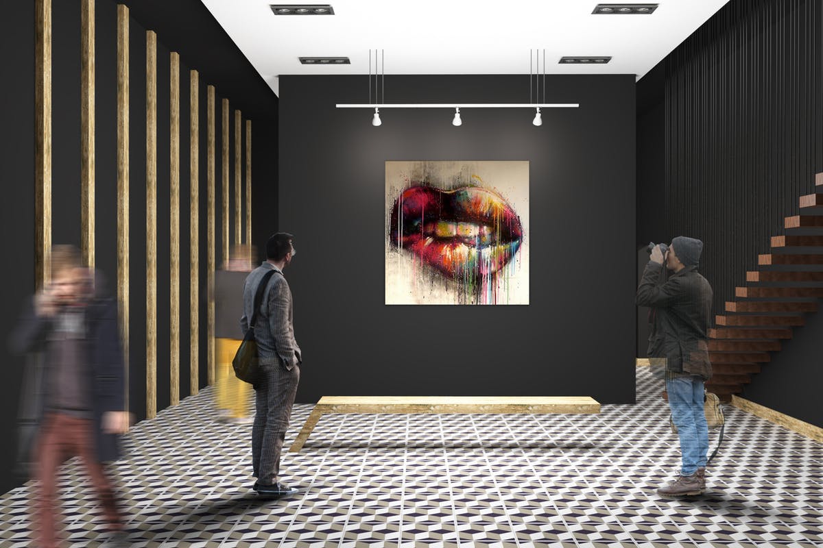 海报油画艺术品展览样机Vol.7 Exhibition Mockup [vol 7]