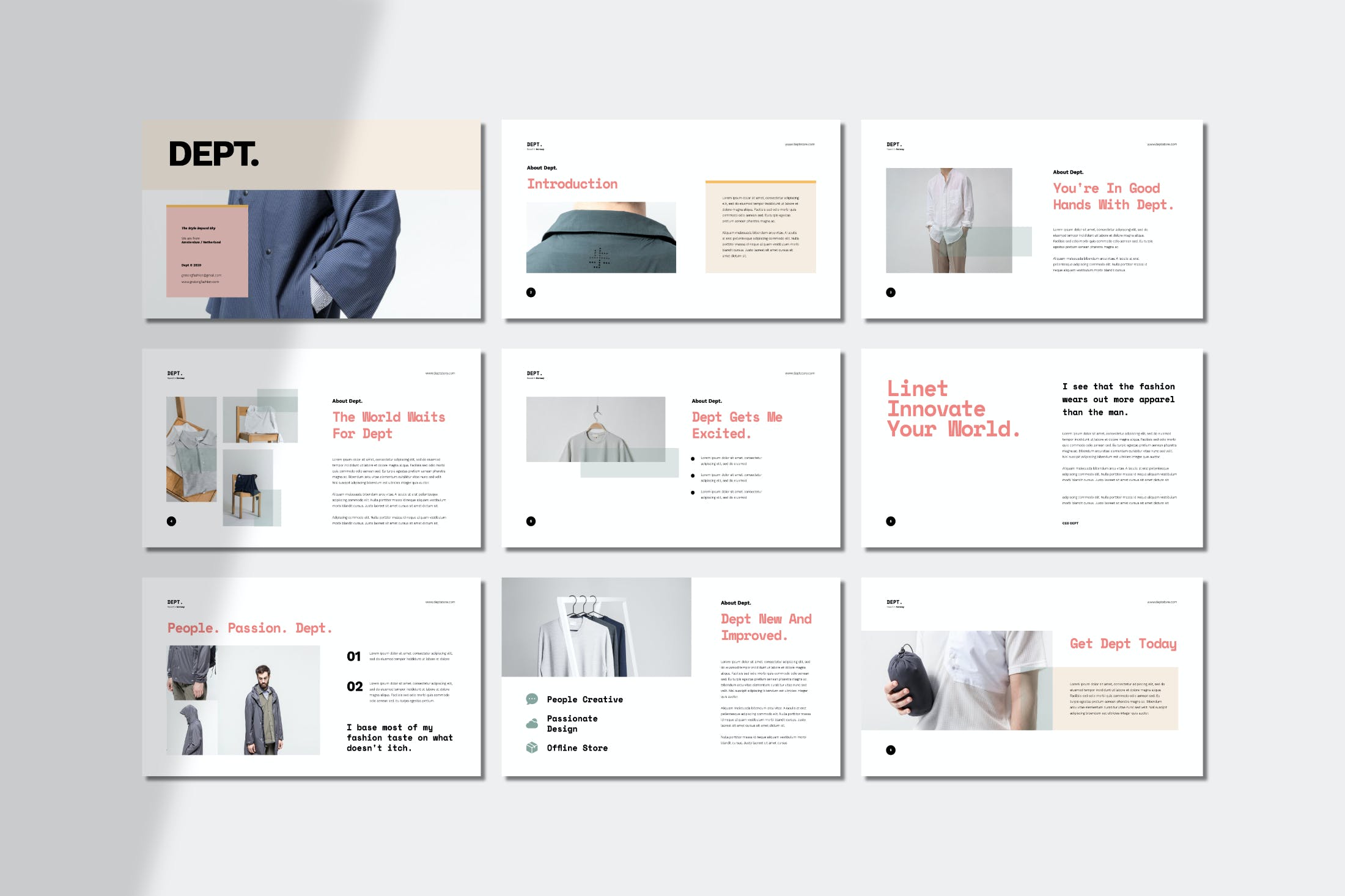 时尚的公司商业计划书PPT模板（PPTX）