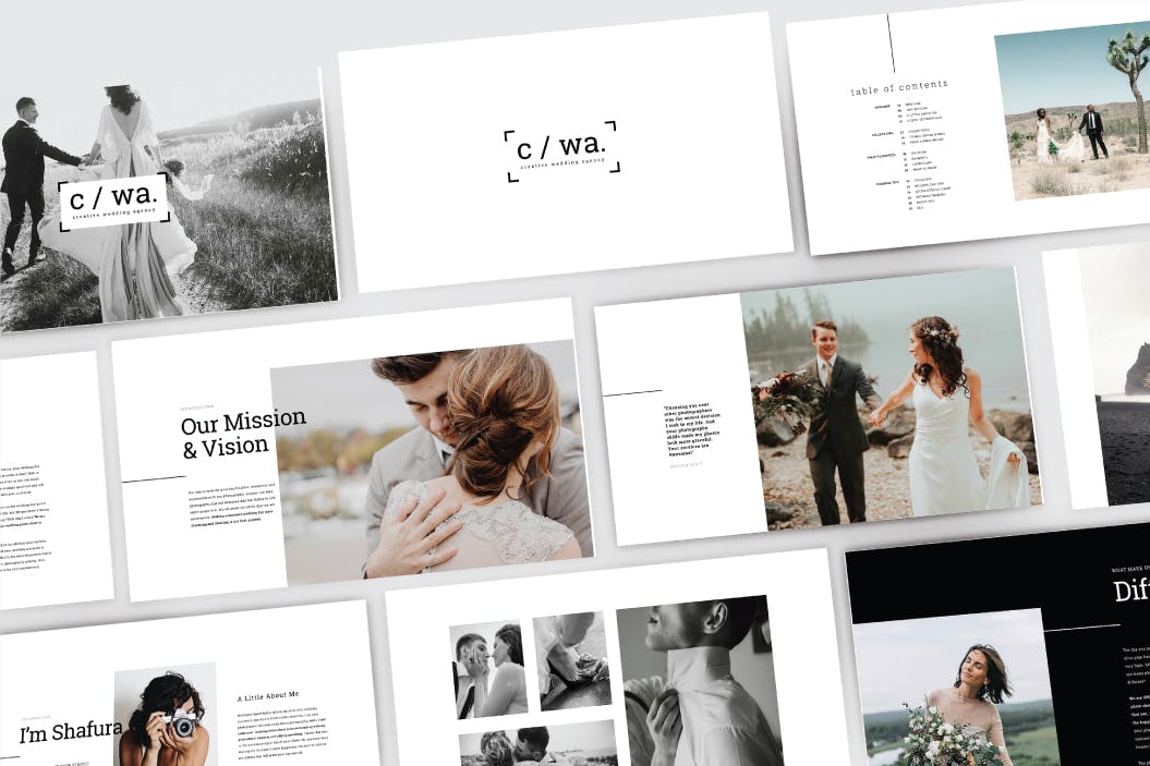 婚礼主题的PPT模板下载（PPTX）