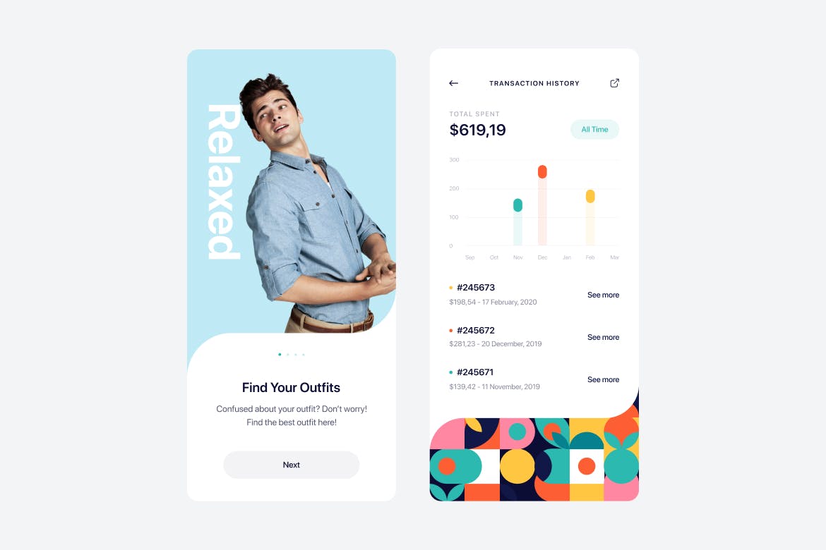 时尚潮流的APP UI（fig）
