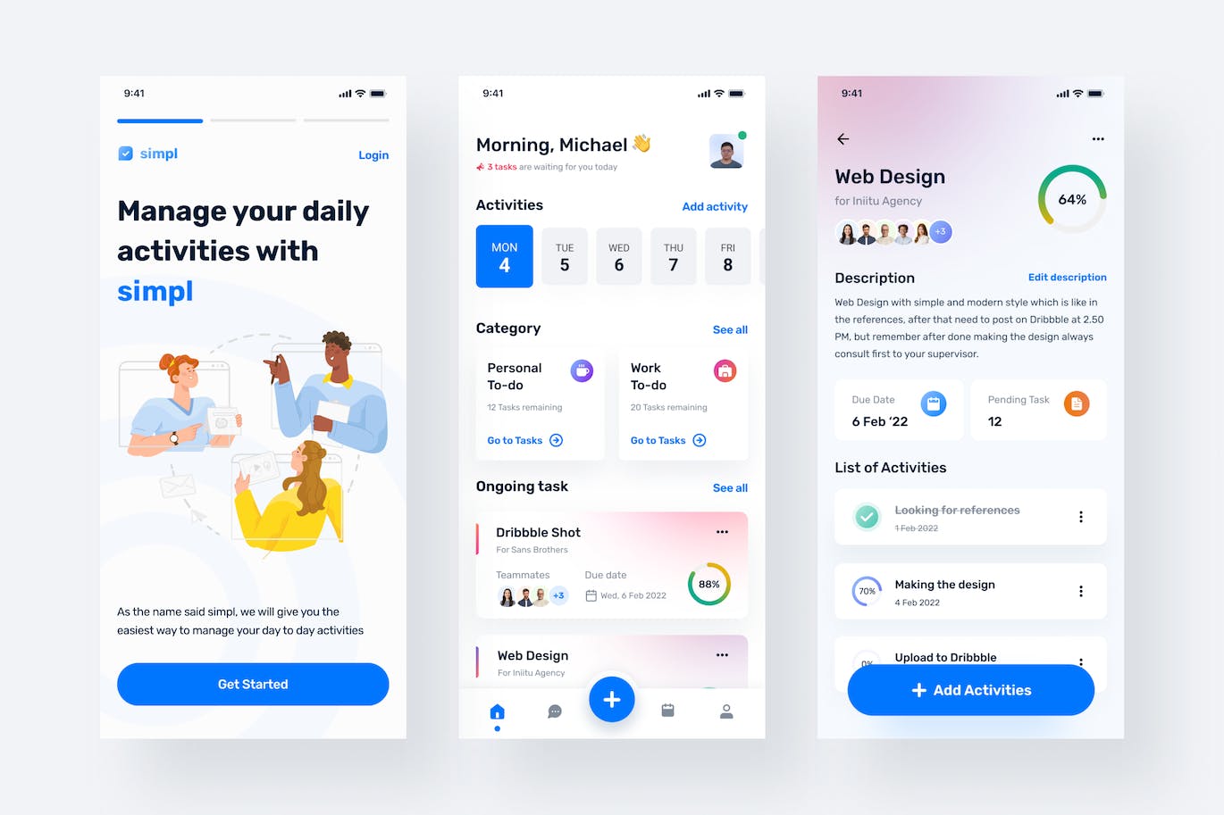 任务管理应用APP UI KIT