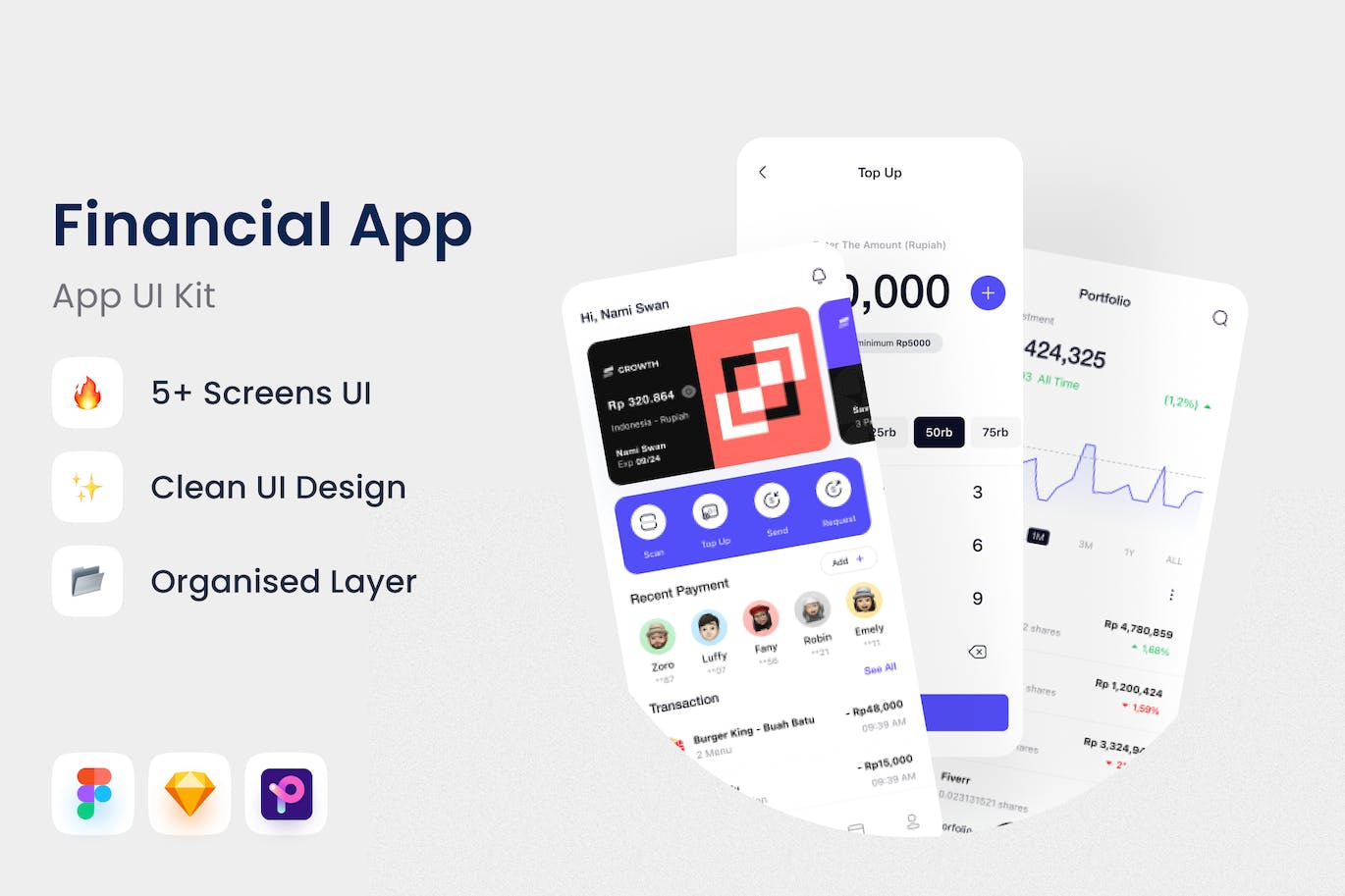 金融应用程序APP UI KIT
