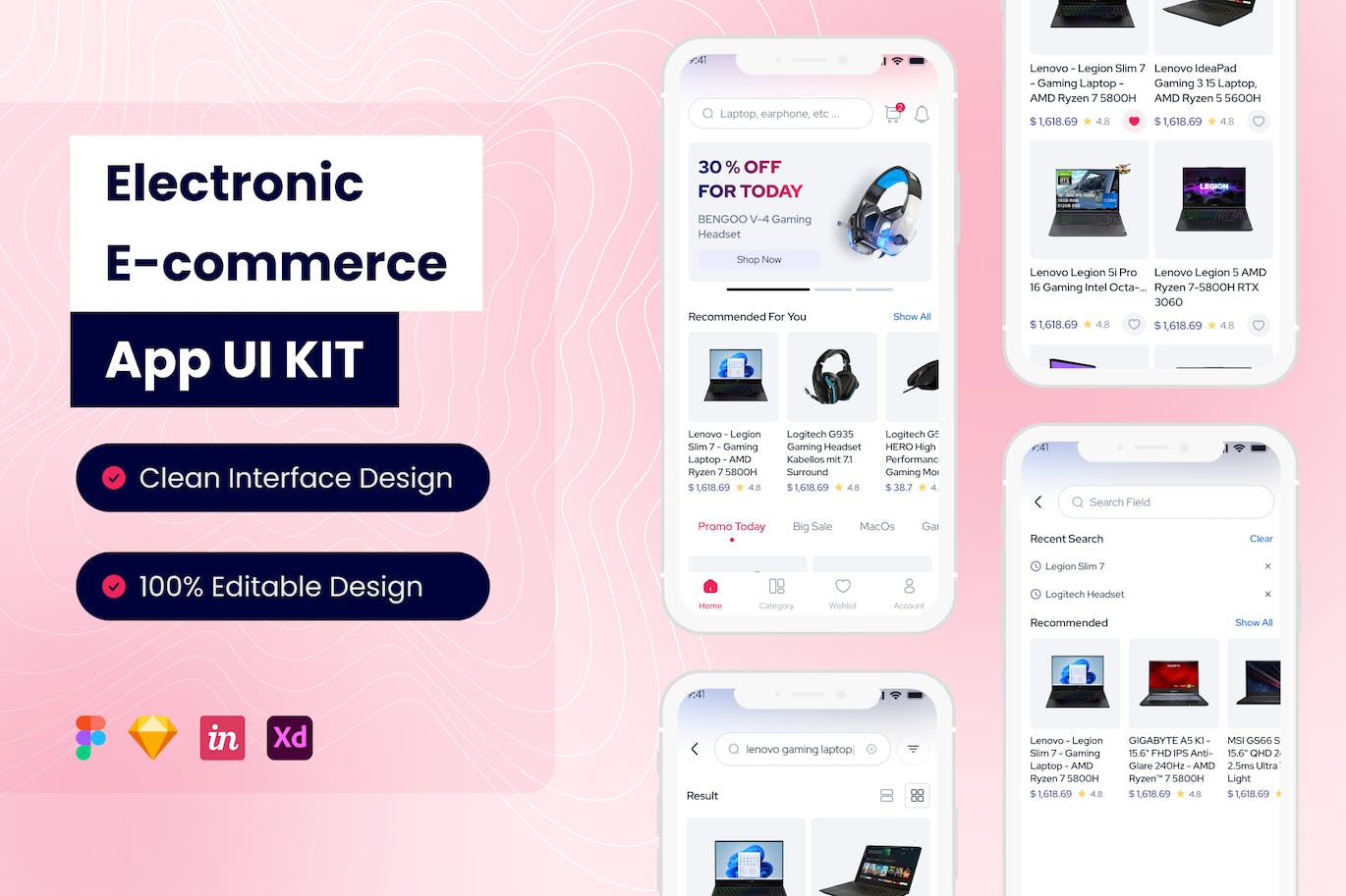电子商务手机应用APP UI KIT