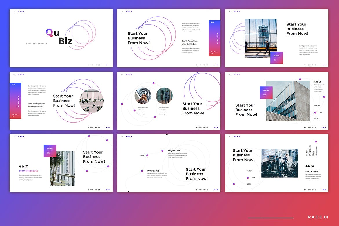 时尚的商业计划书PPT模板下载