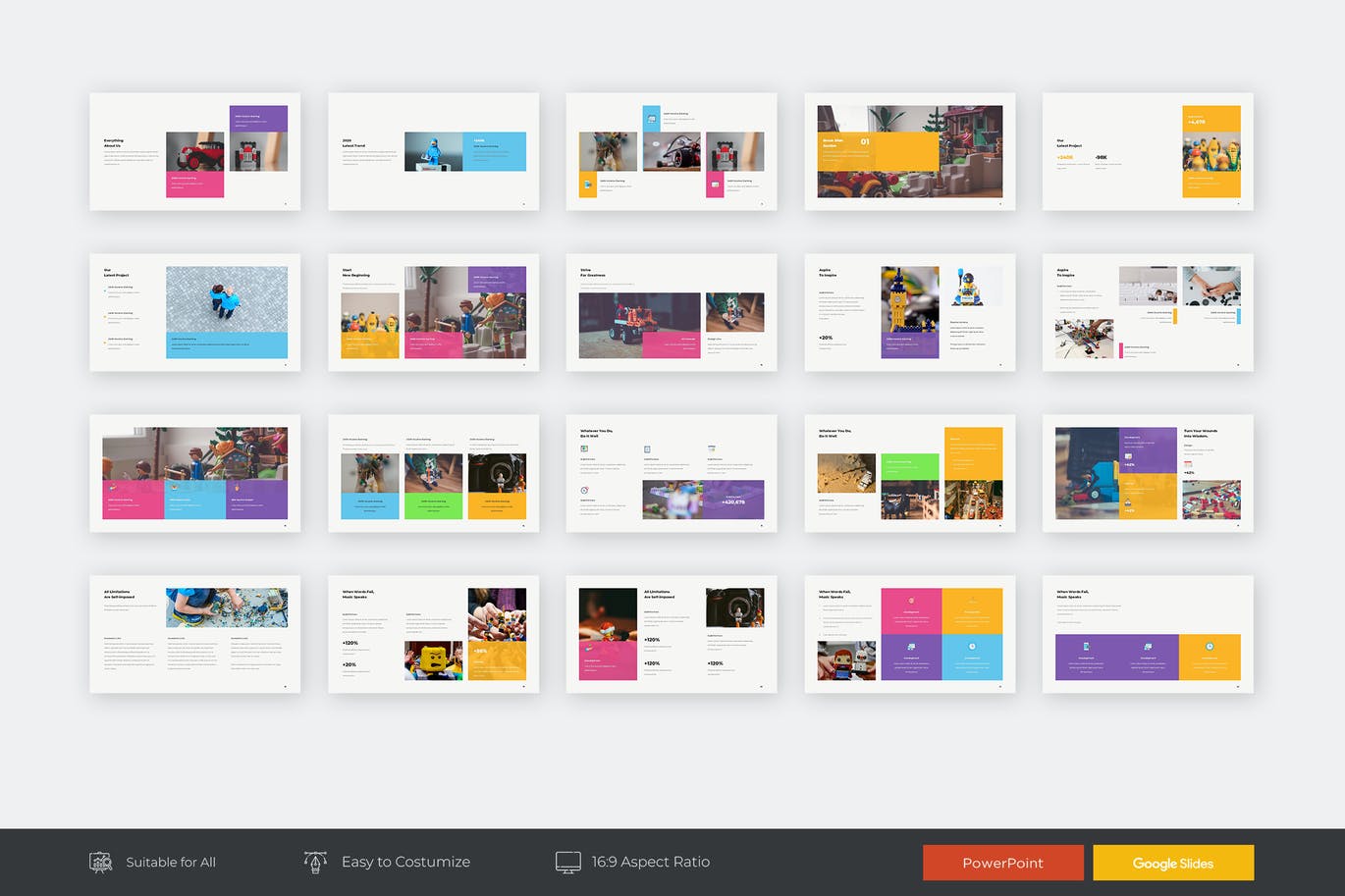 时尚高端简约清新多用途的powerpoint幻灯片演示模板（pptx）
