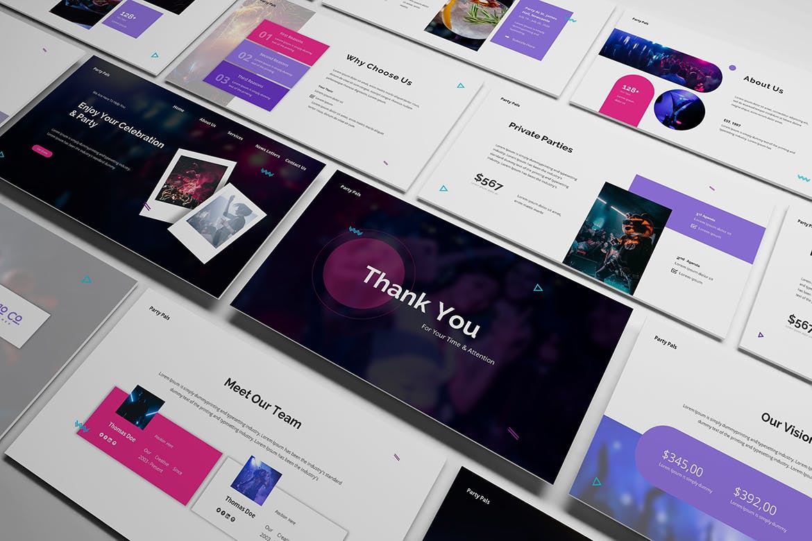 时尚的商业计划书PPT模板下载（PPTX）