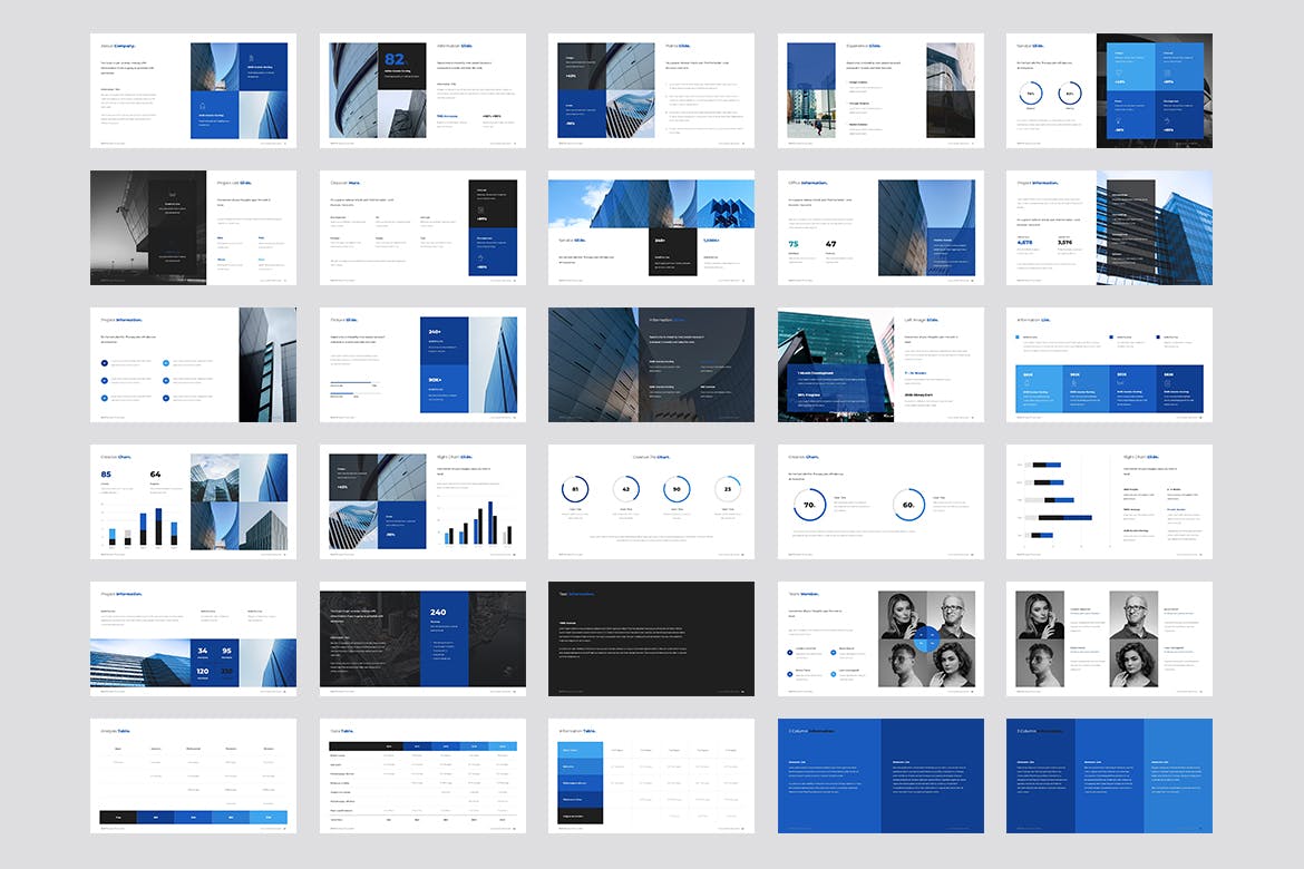蓝色科技公司商业计划书PPT模板