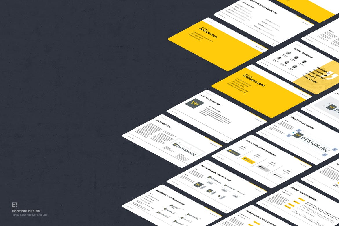 多功能品牌手册PPT模板下载