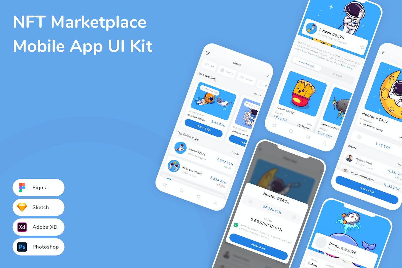 NFT 市场移动应用App UI Kit
