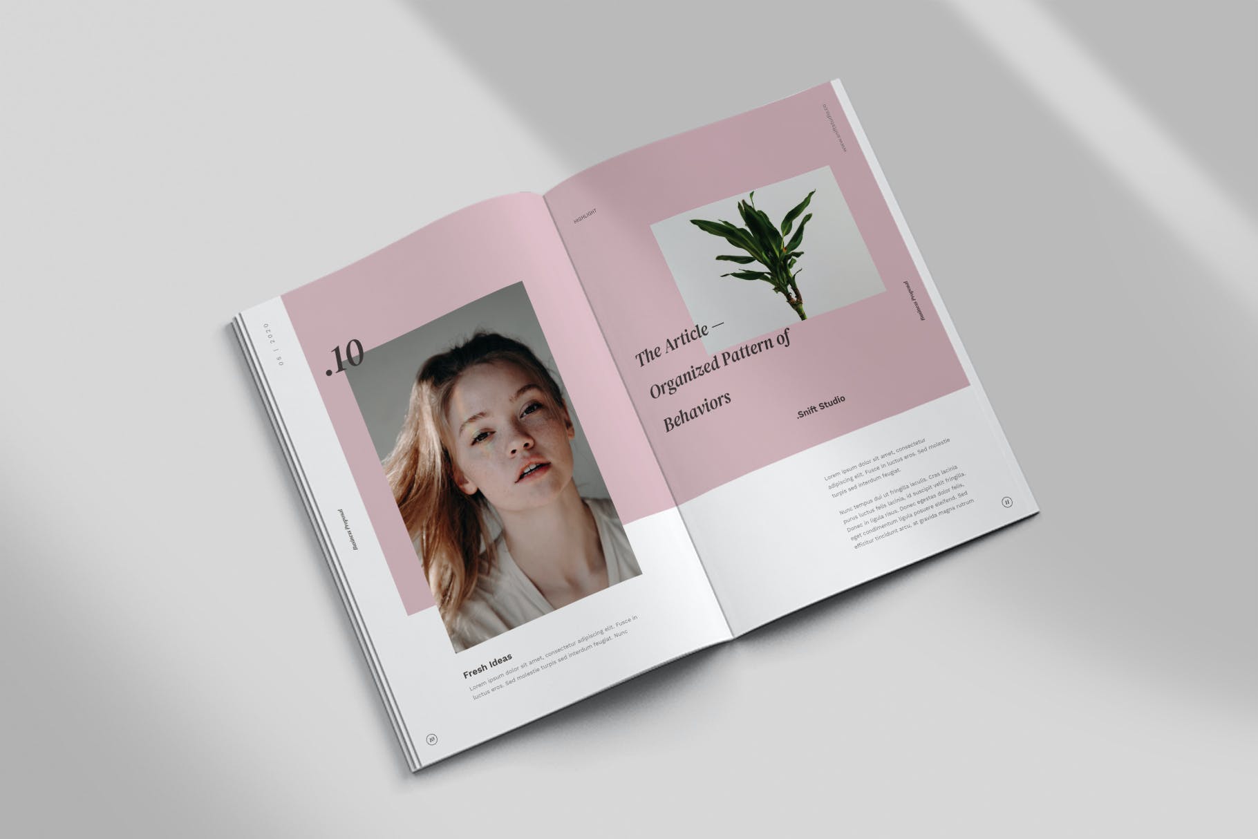 竖版时尚的PPT模板下载（PPTX）