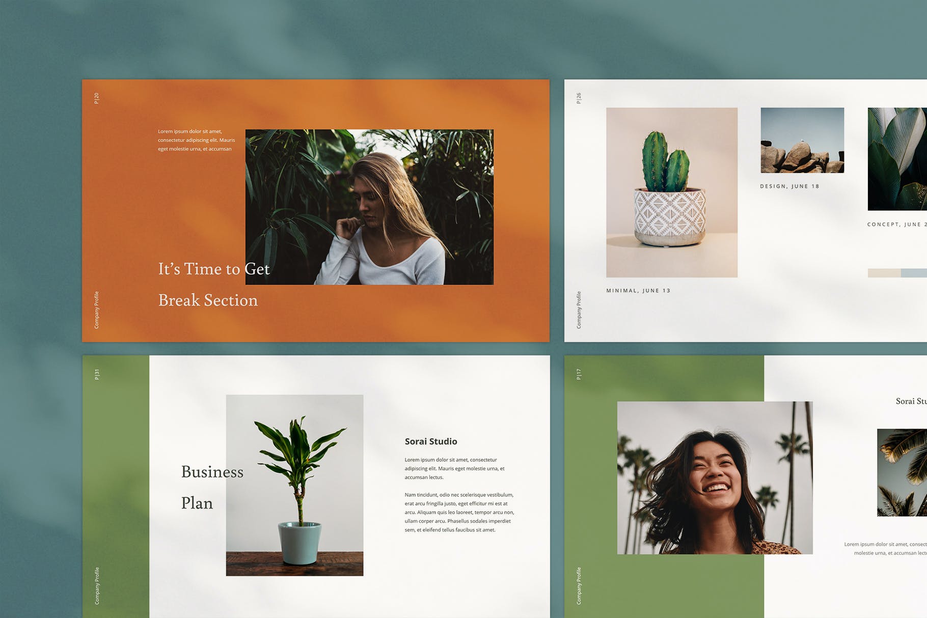 极简主义大图PPT模板下载