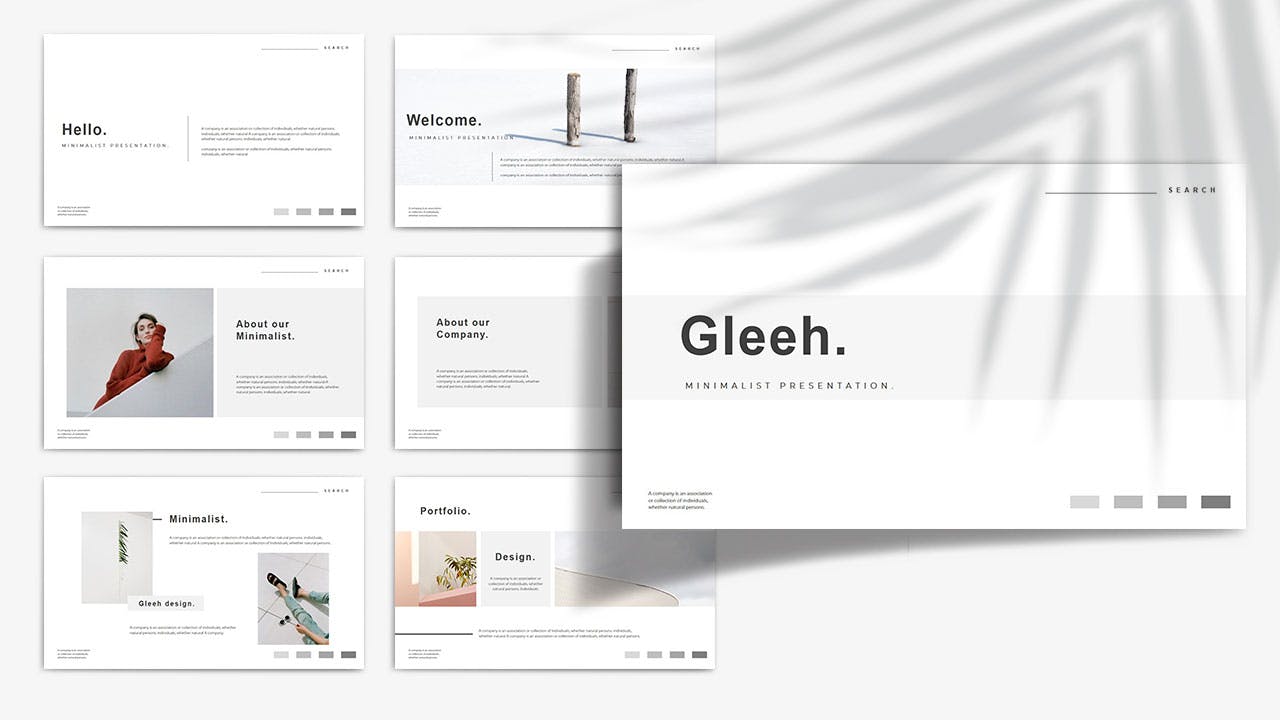 极简主义简单商业计划书PPT模板下载（PPTX）