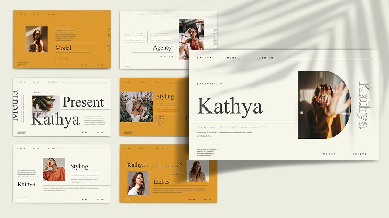 时尚的PPT模板下载（PPTX）