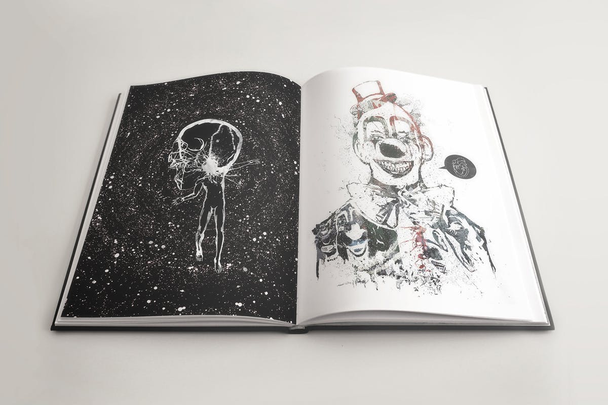 素描本内页艺术作品设计演示样机 SketchBook Notebook Mock-ups