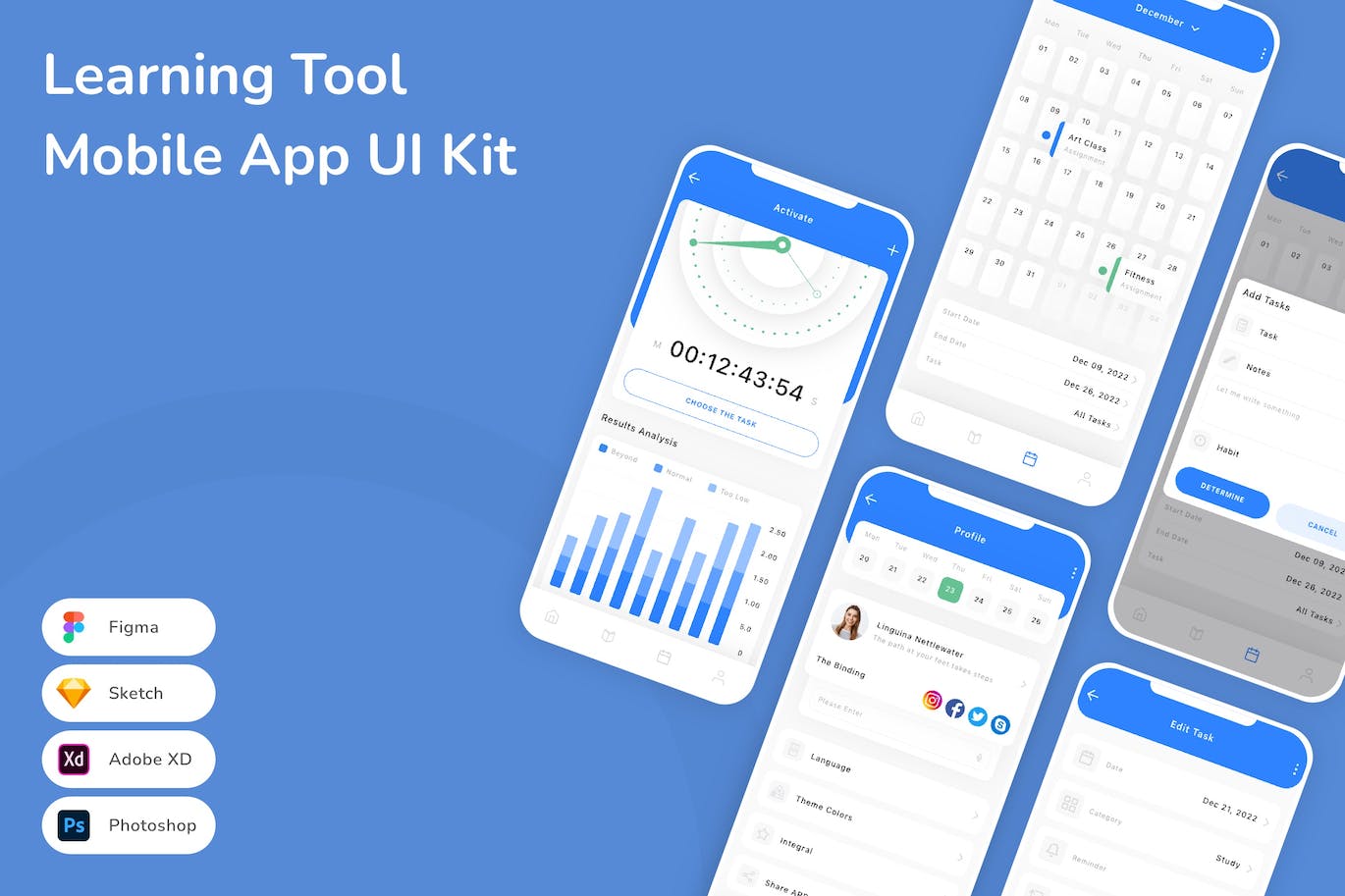 学习工具移动应用APP UI KIT