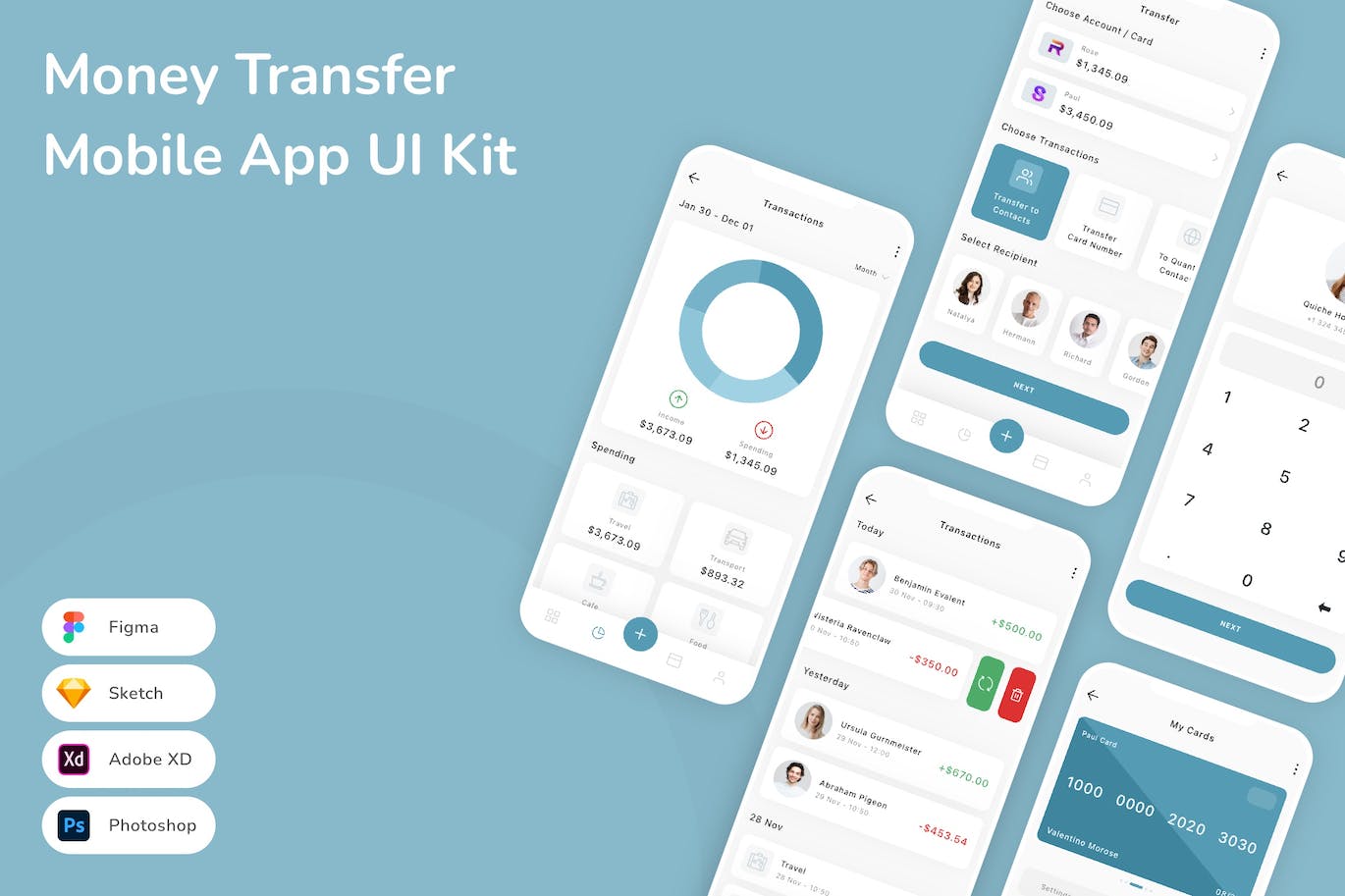 转账手机应用APP UI KIT