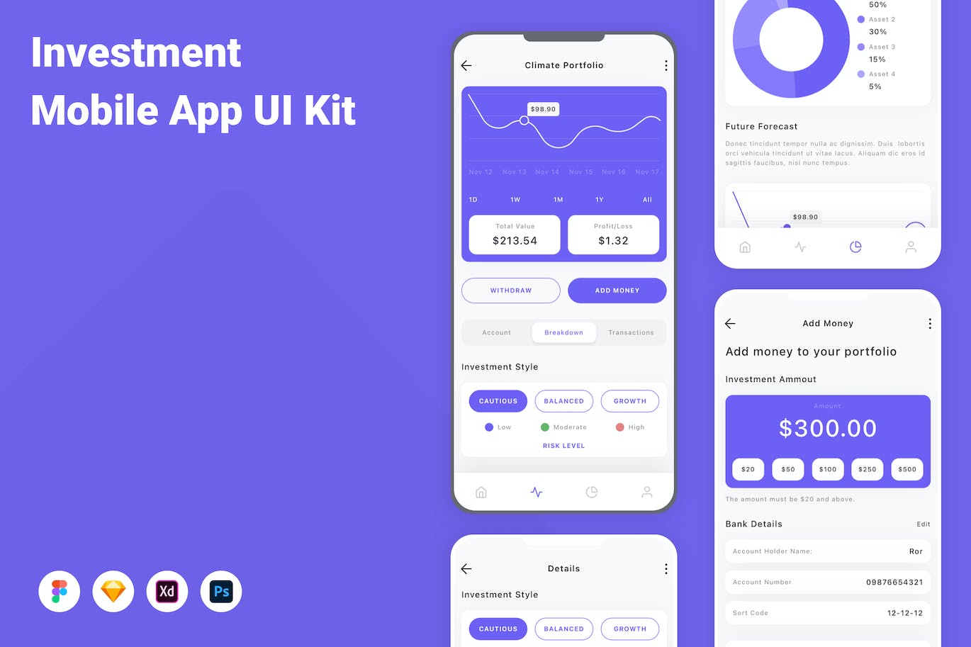 投资移动应用APP UI KIT