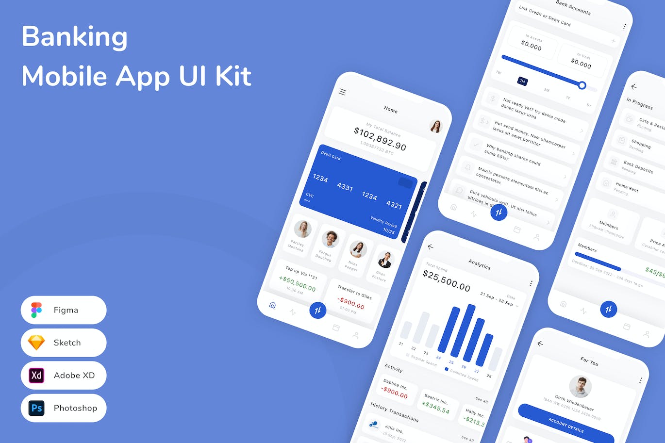 银行移动应用APP UI KIT