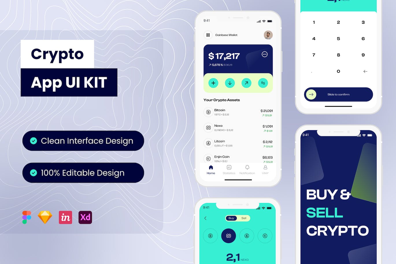 加密移动应用APP UI KIT