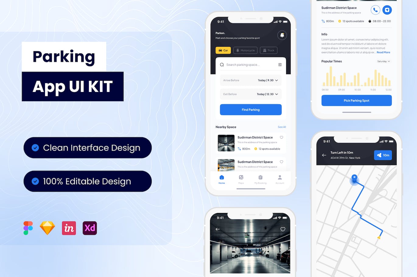 停车场 APP UI KIT