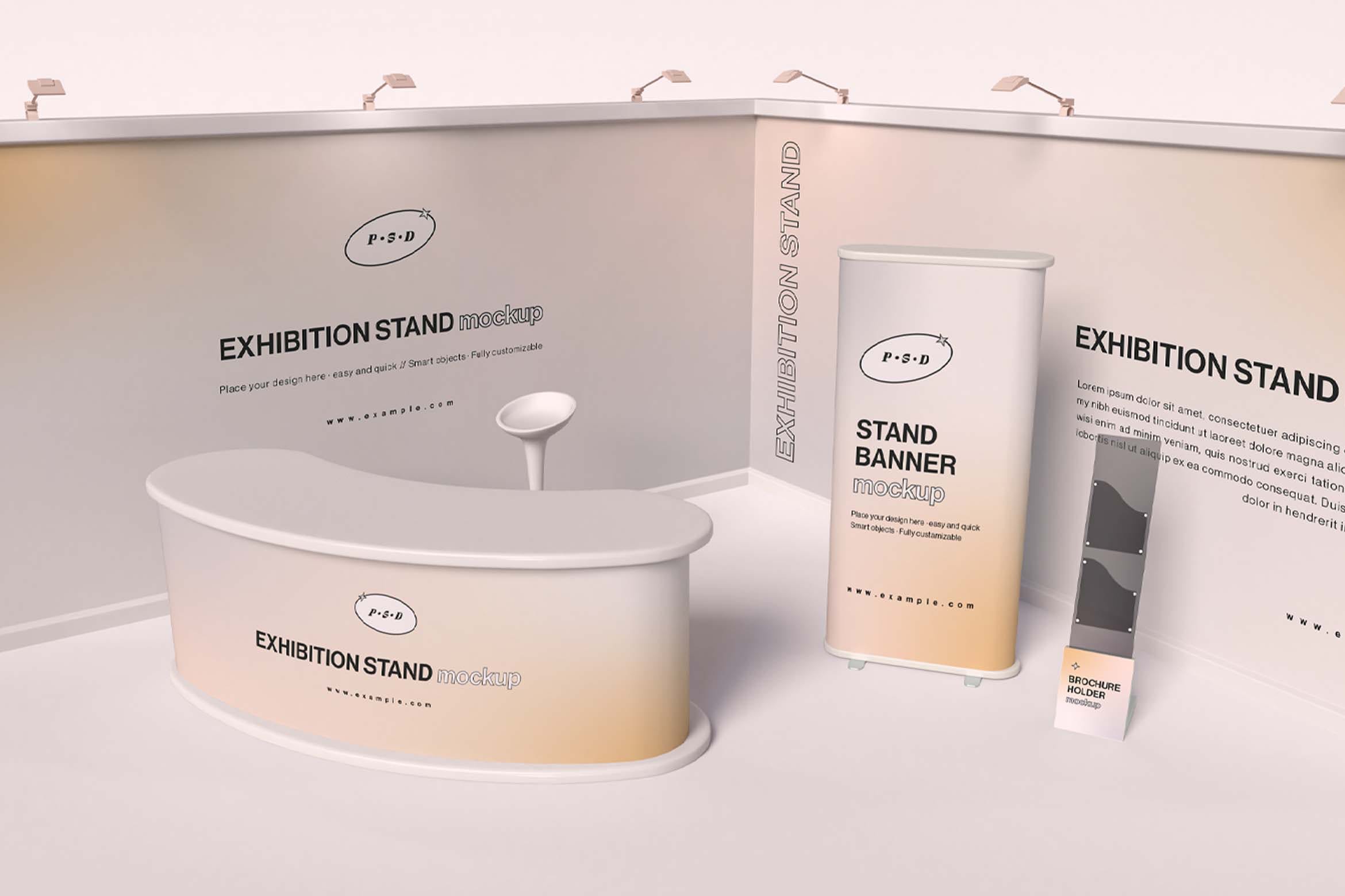 品牌展会展台设计样机v3 Exhibition Stand Mockup