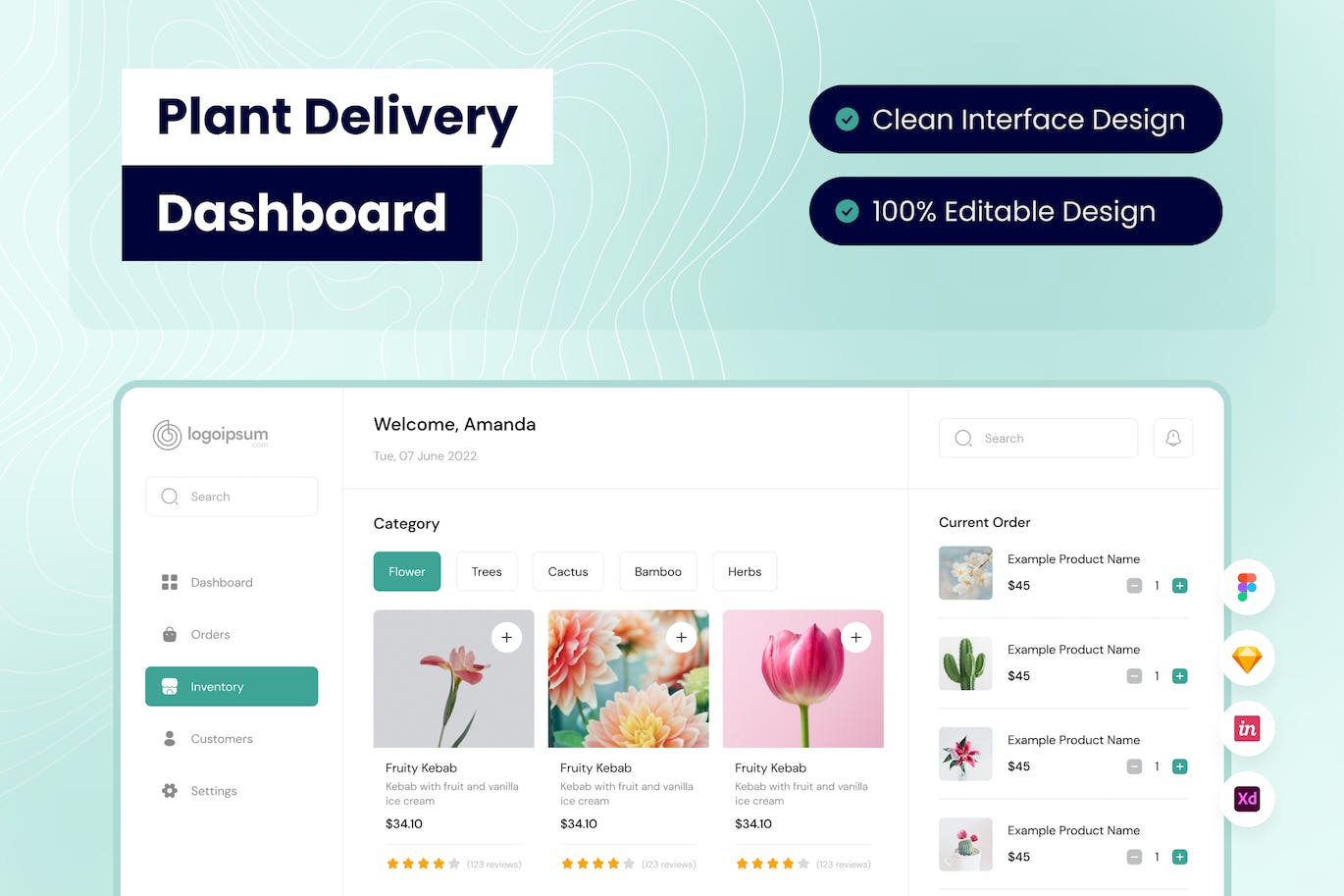 工厂交付仪表盘后台UI模板