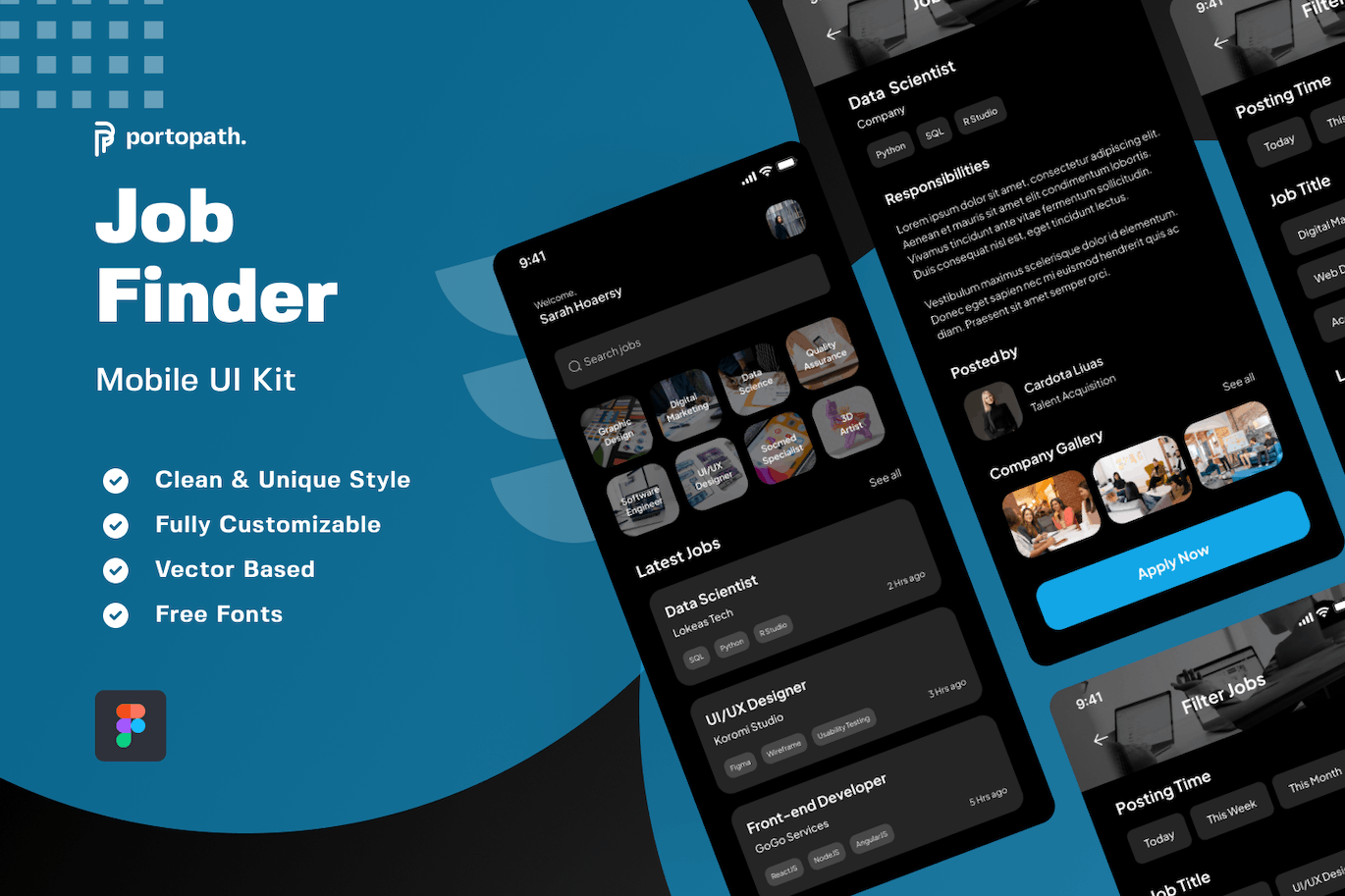 找工作移动应用 App UI Kit