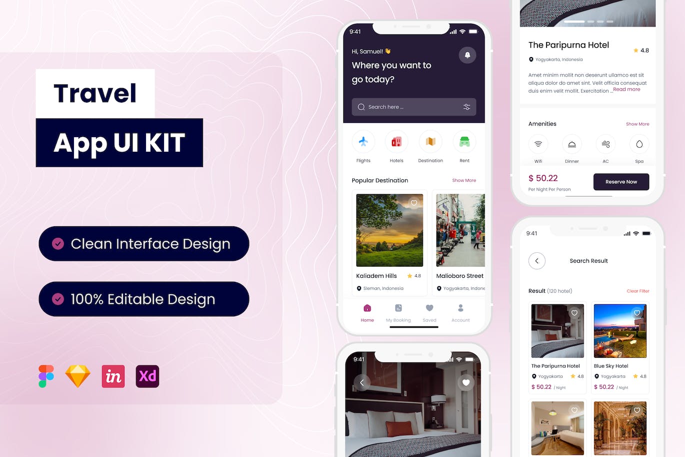 旅行手机应用 APP UI KIT