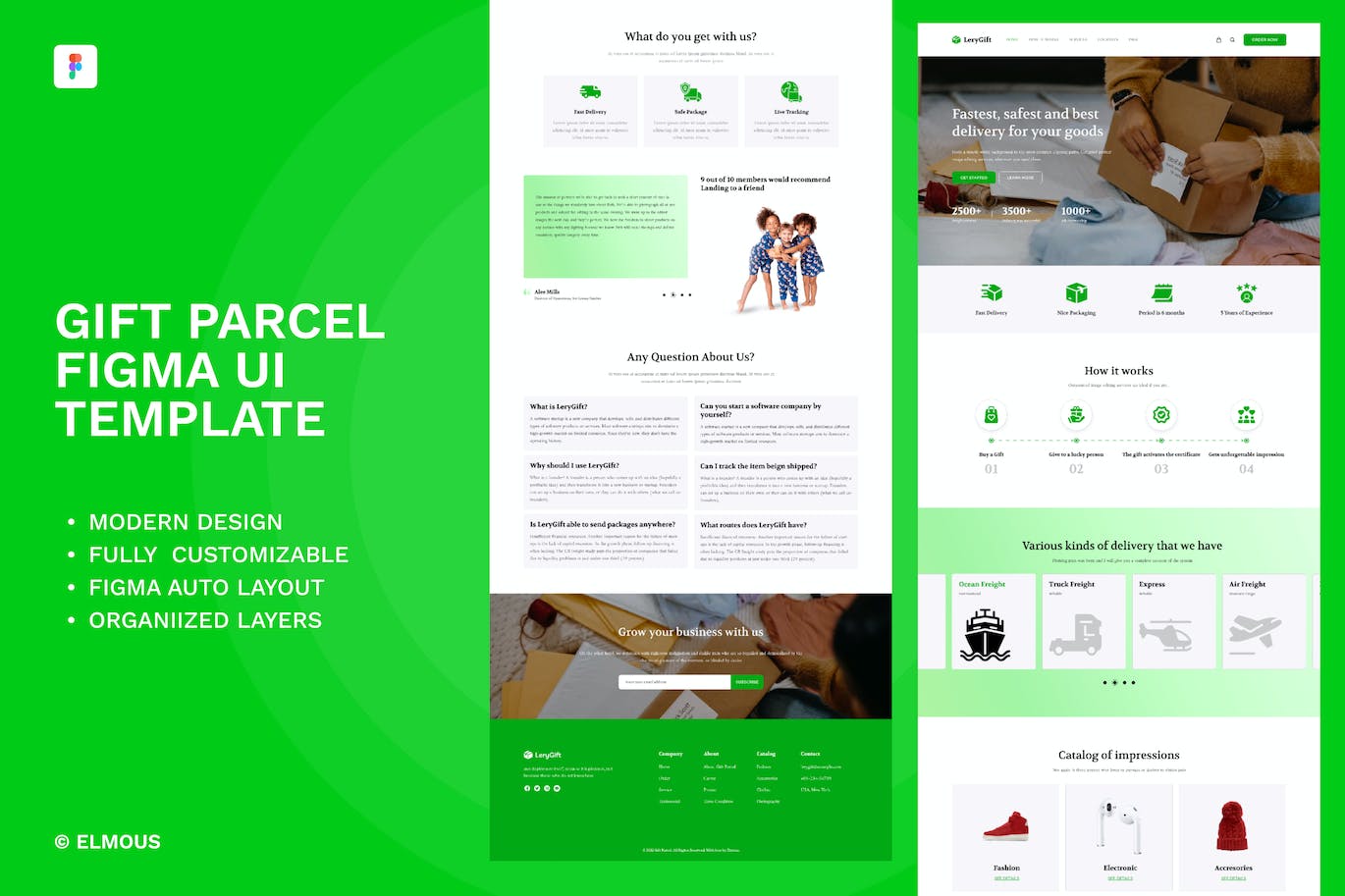 礼品包裹网站模板