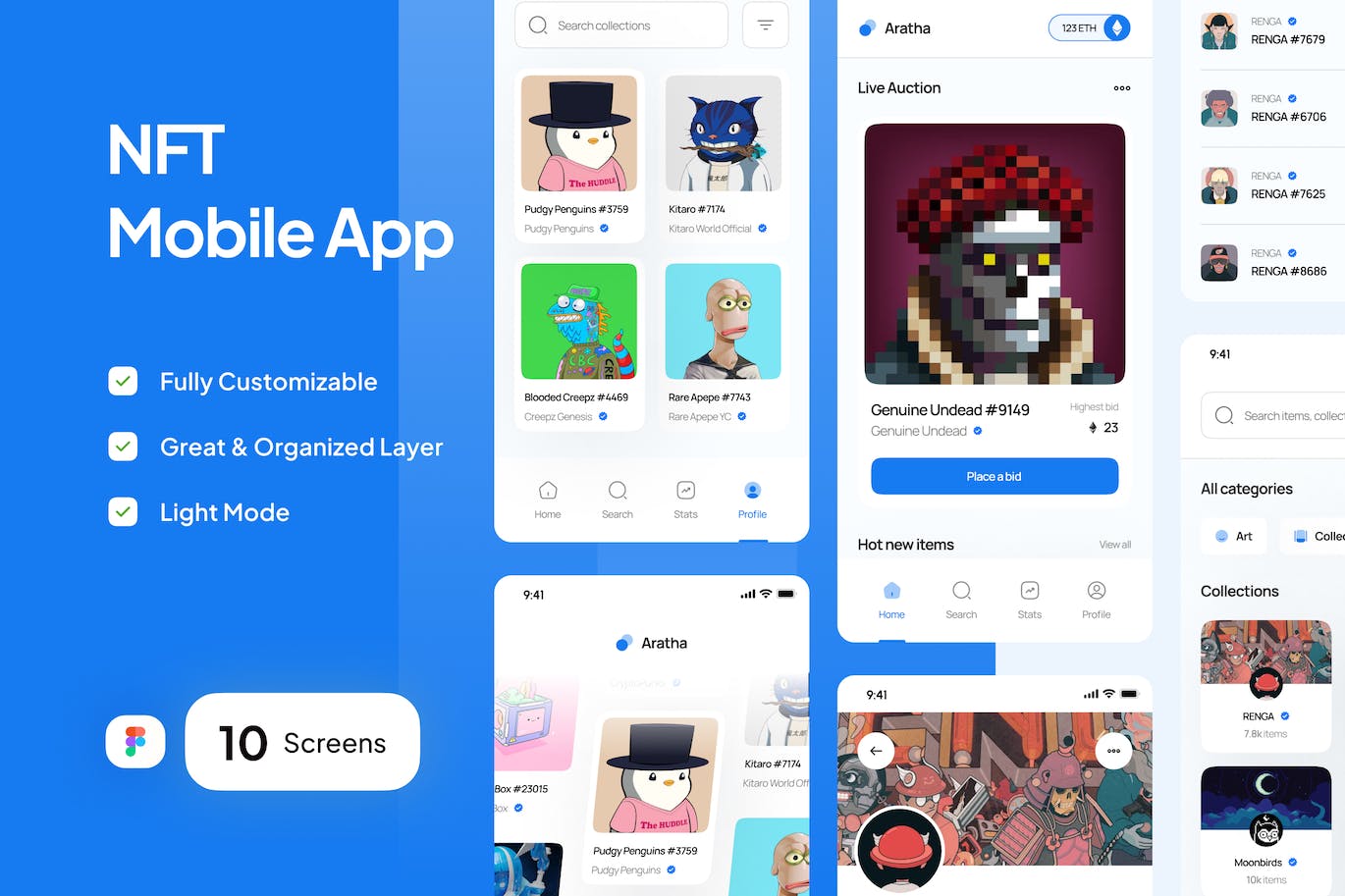 NFT移动应用 APP UI KIT
