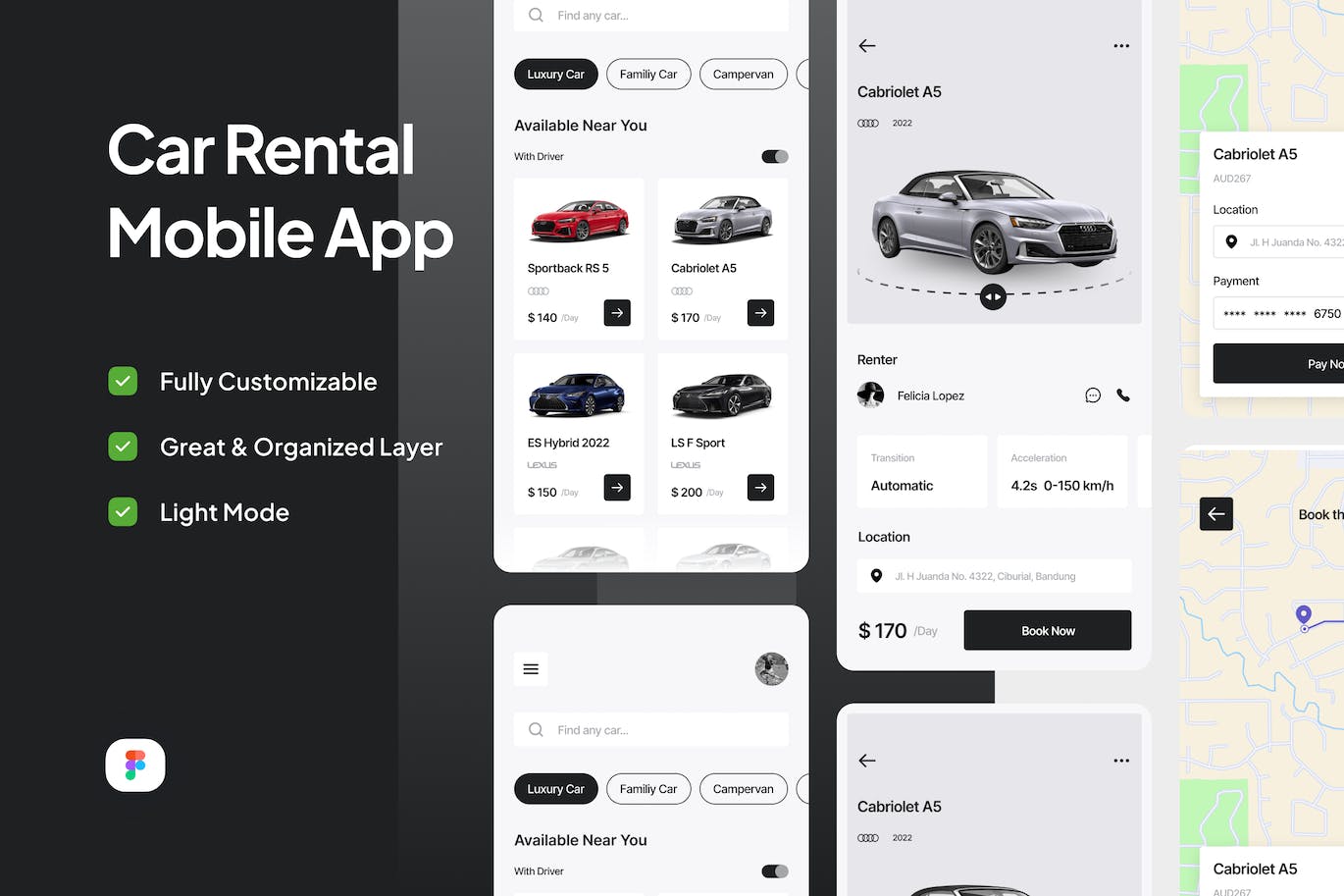 租车移动应用  APP UI KIT
