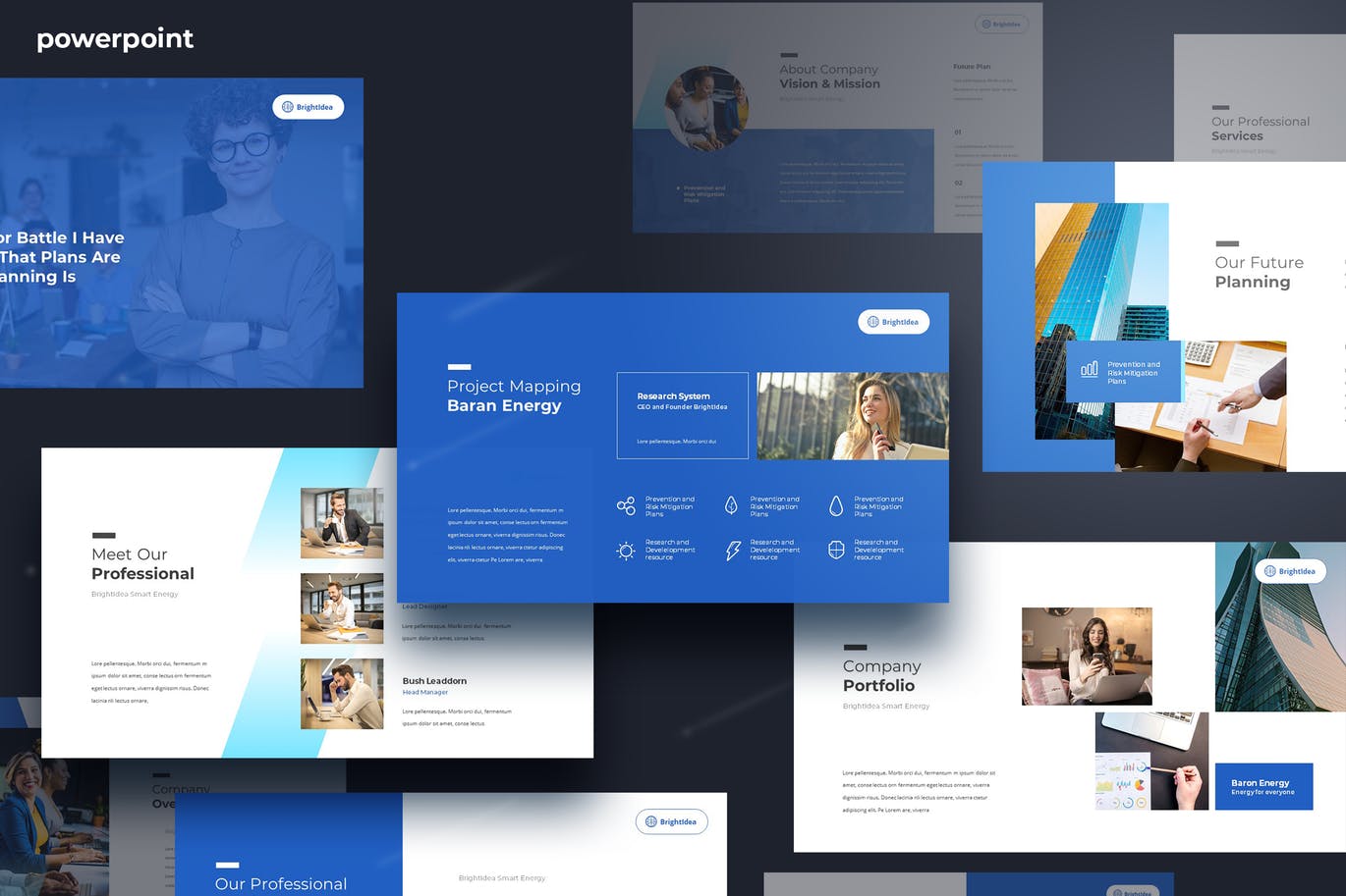 时尚高端简约好用的专业提案powerpoint幻灯片演示模板（pptx）